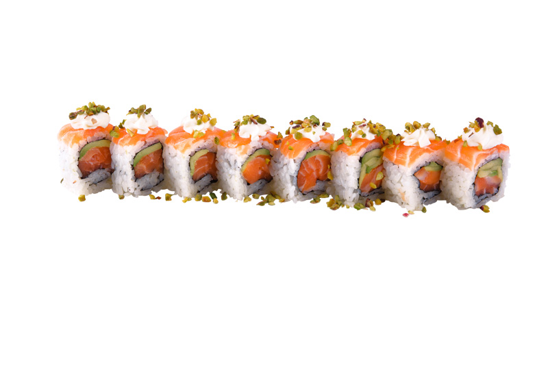 122 - URAMAKI SAKE PISTACCHIO